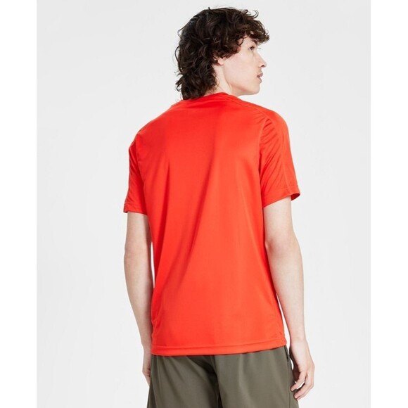 Reebok Men's Short Sleeve Crewneck Training Tech T-Shirt Logo Orange M - Picture 4 of 4